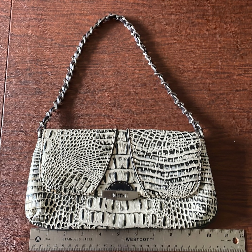 Small snakeskin pattern handbag/clutch.
